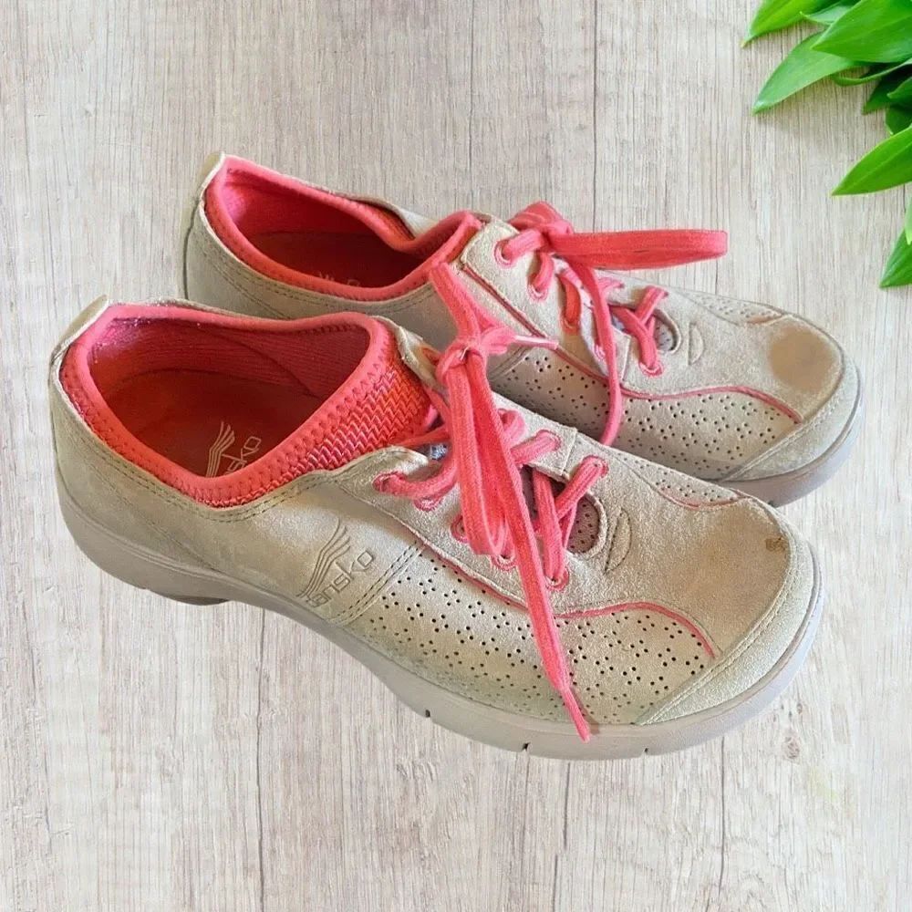 Dansko Suede Elise Comfort Sneakers Size 37 Walking Work Shoes